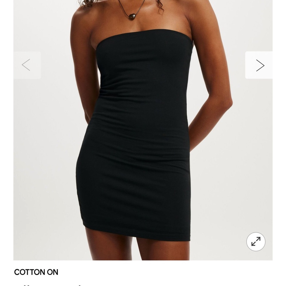 Cotton On Classic Black Strapless Dress